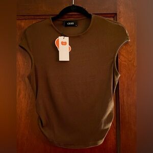 Cider Olive Sleeveless Top